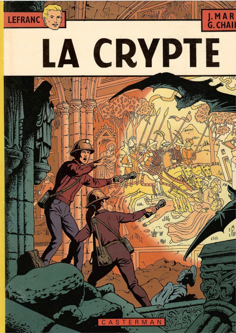 lefranc-tome-9-crypte-martin-chaillet-bd-occasion-aventure-policier-etat-tres-bon