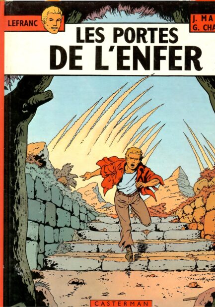 lefranc-tome-5-portes-enfer-martin-chaillet-bd-occasion-aventure-policier-etat-tres-bon