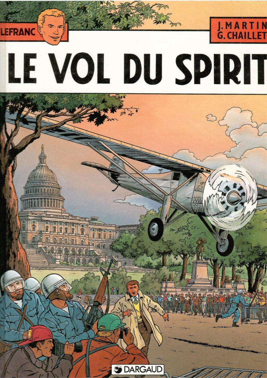 lefranc-tome-13-vol-spirit-martin-chaillet-bd-occasion-aventure-policier-etat-tres-bon