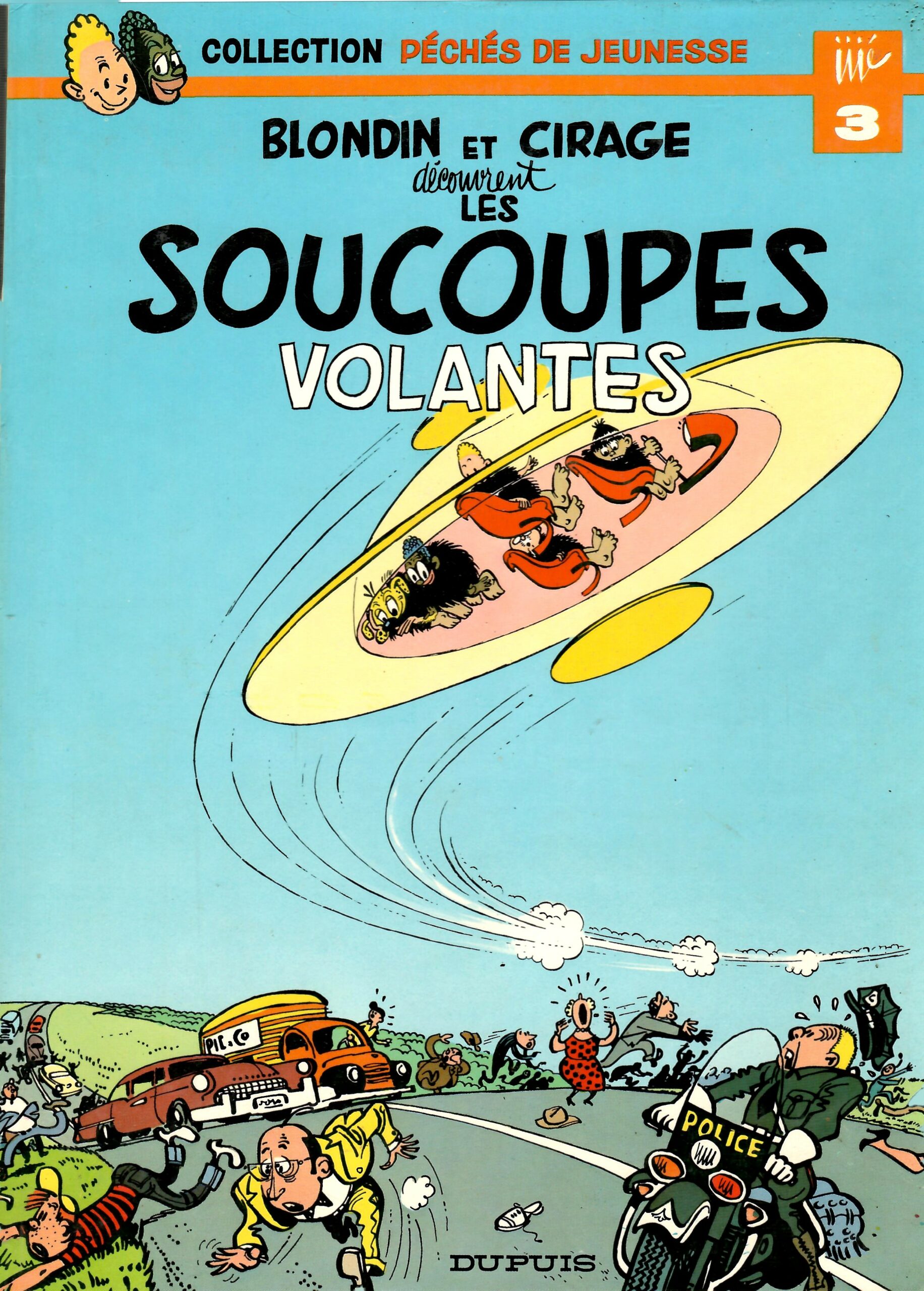 peche 3 blondin-et-cirage-decouvrent-les-soucoupes-volantes-collection-peches-de-jeunesse-tome-3-jije-occasion